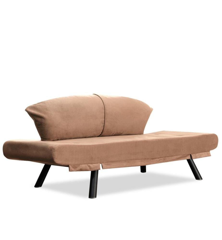 Divano letto 2 posti Genzo - Marron Clair