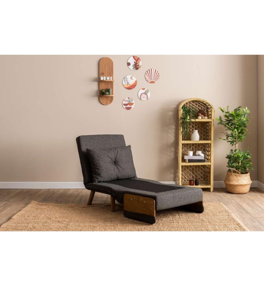 Divano letto Cosmo 1 posto - Grigio scuro