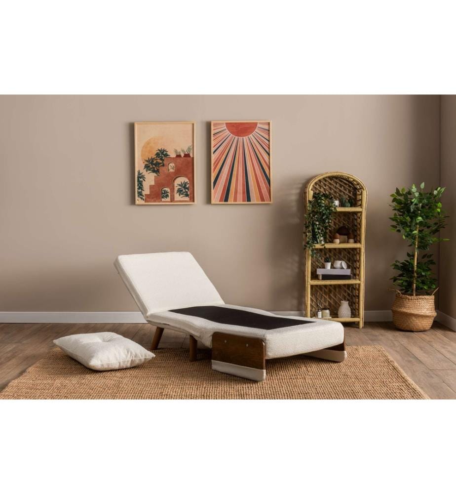 Divano letto Cosmo 1 posto - Bianco