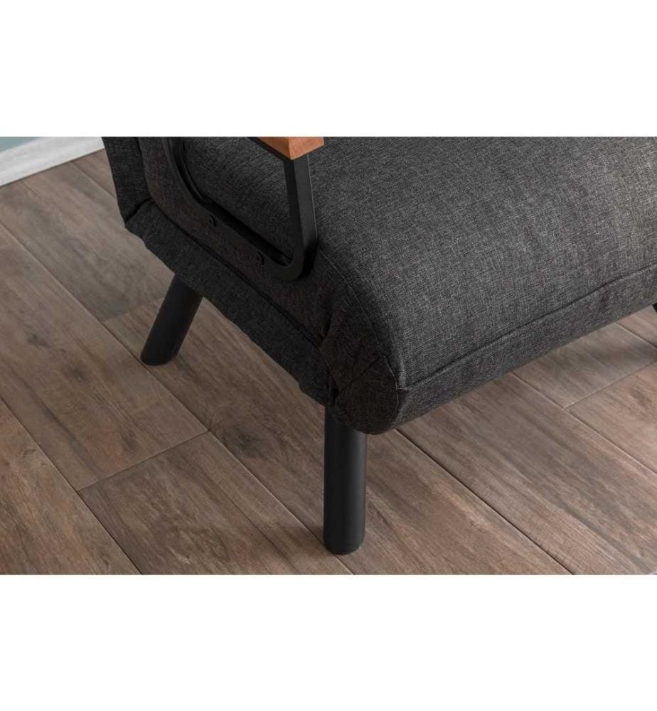 Divano letto 1 posto Sando - Grigio scuro