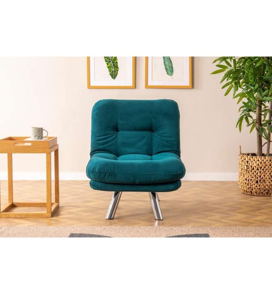 Divano-letto 1 posto Misa - Vert Pétrole