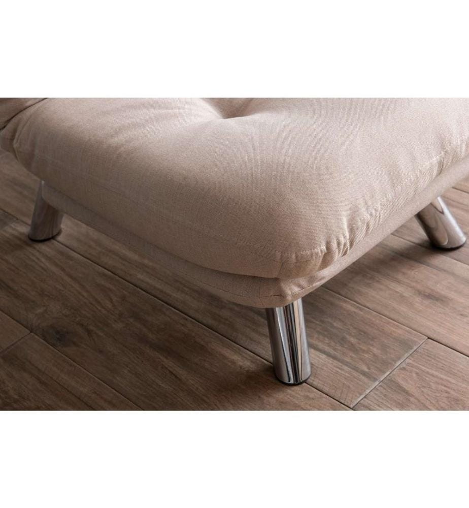 Divano letto 1 posto Misa - Crema