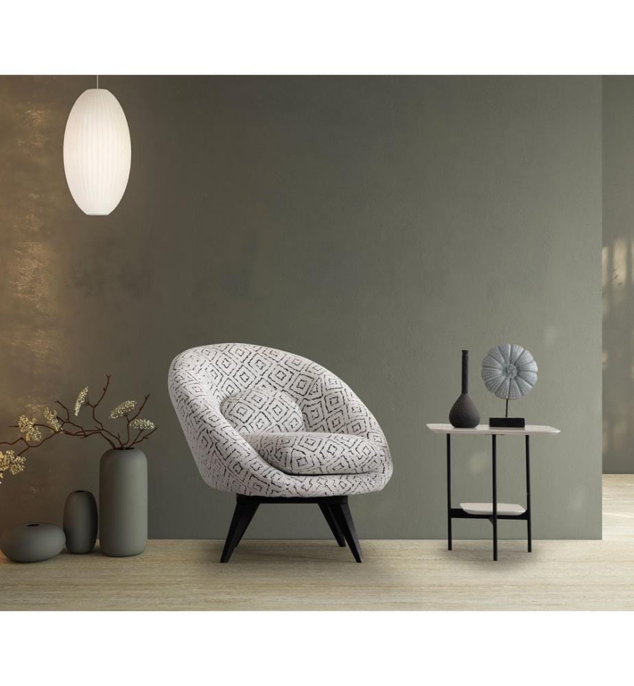 Sedia Wing Caprice - Bianco e nero