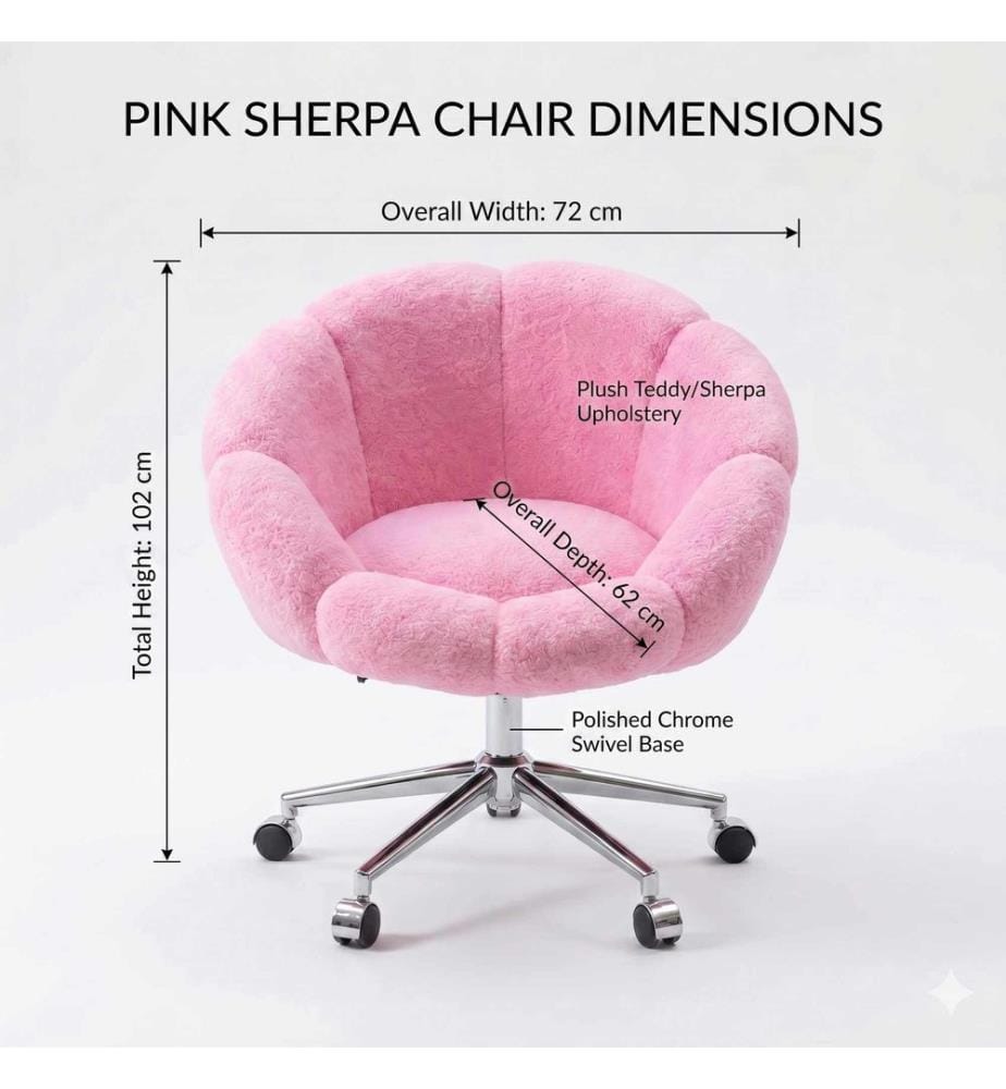 Sedia Wing Papatya - Rosa chiaro