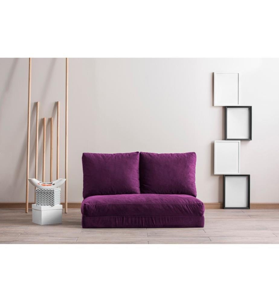 Divano letto a 2 posti Taida - Viola