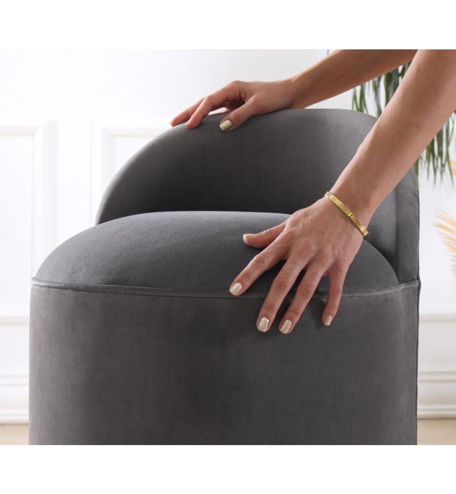Pouf Dover - Grigio scuro