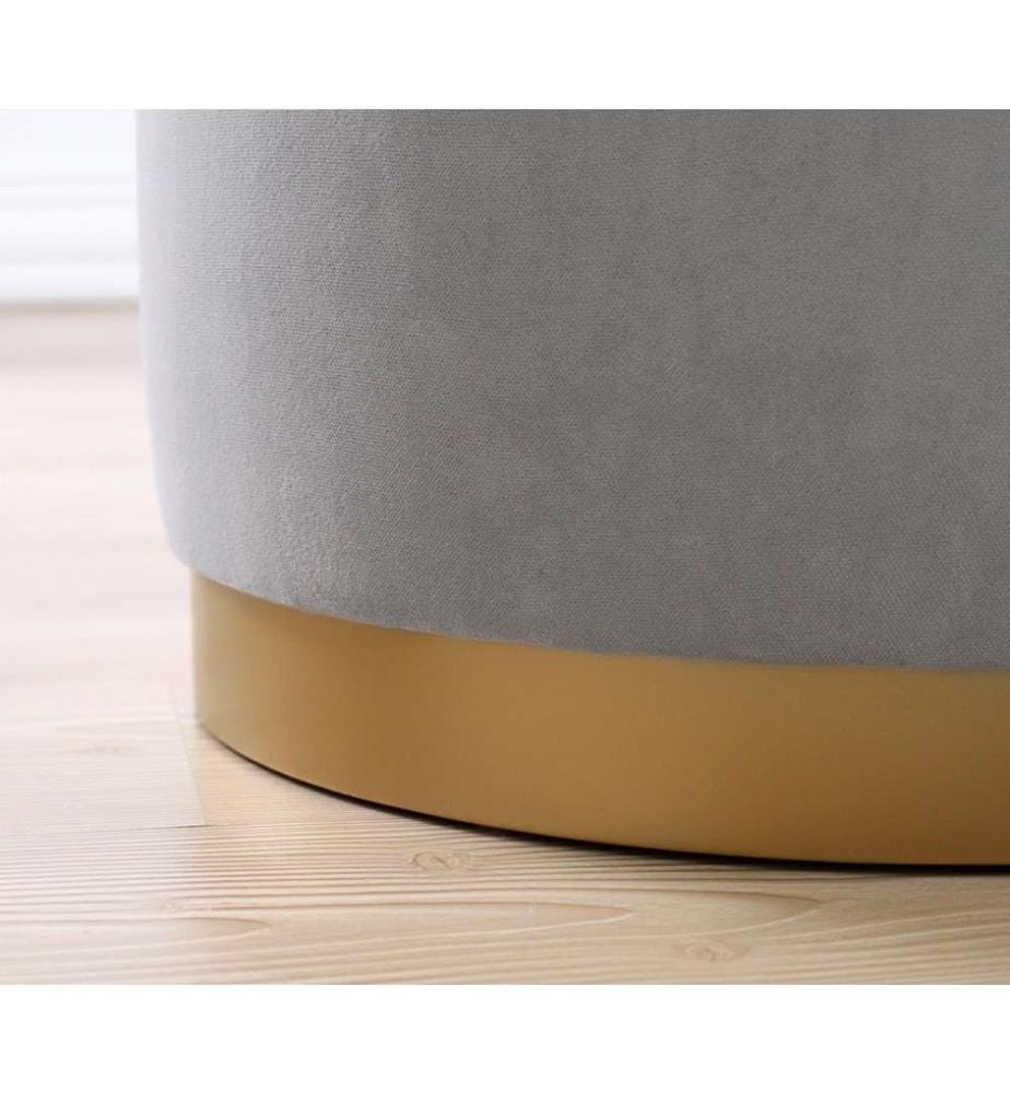 Pouf Dover - Gris Clair