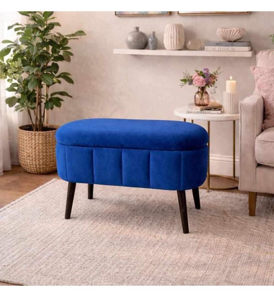 Mini pouf Oslo - Sax Blue