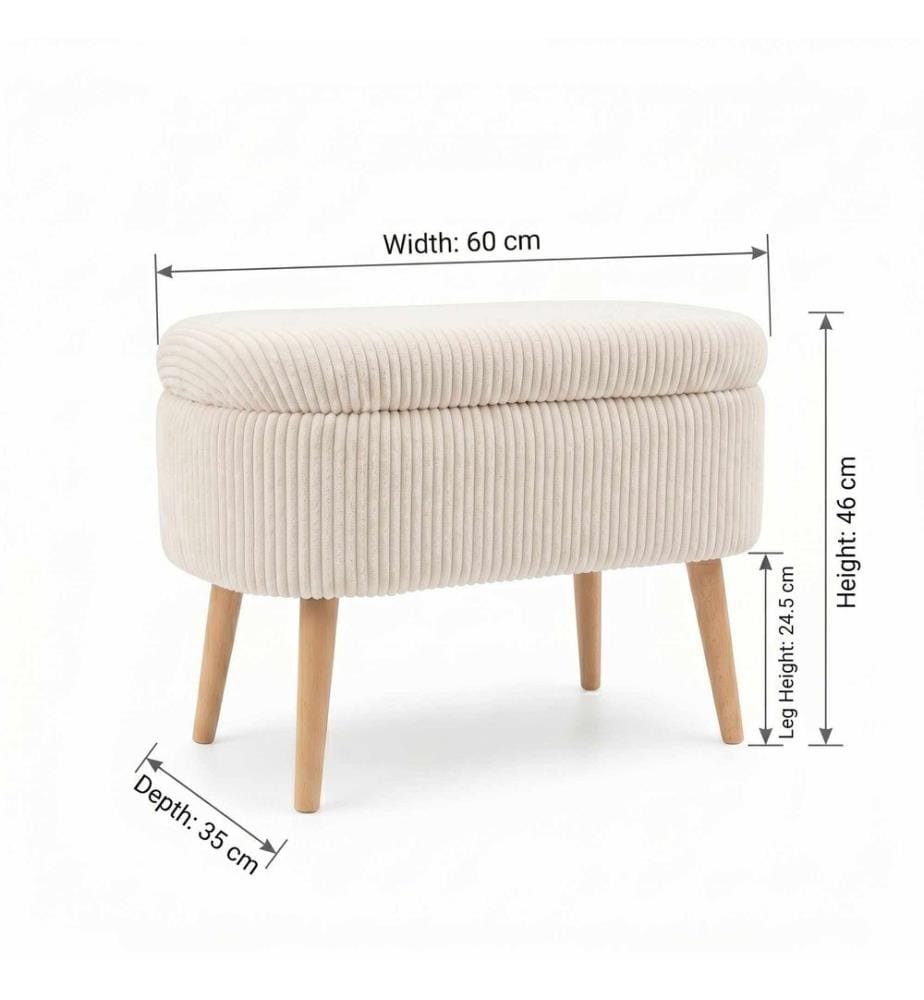 Oslo Mini Pouf - Crema