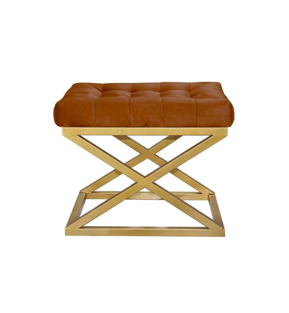 Pouf Capraz - Oro e Terracota