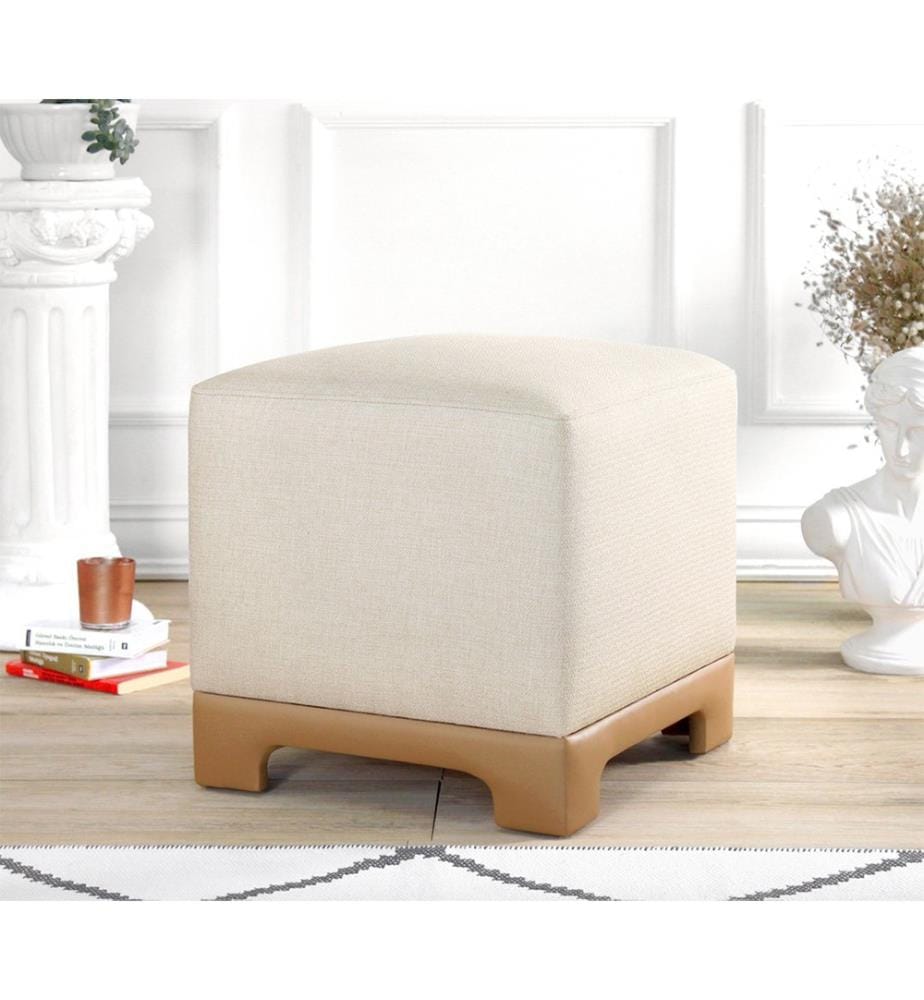 Pouf Lenover - Crema e beige