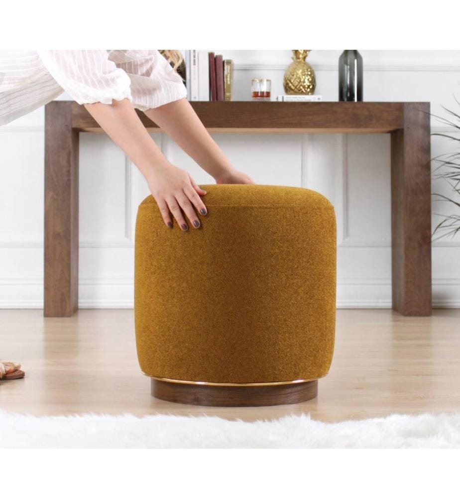 Pouf Zeone - Verde oliva