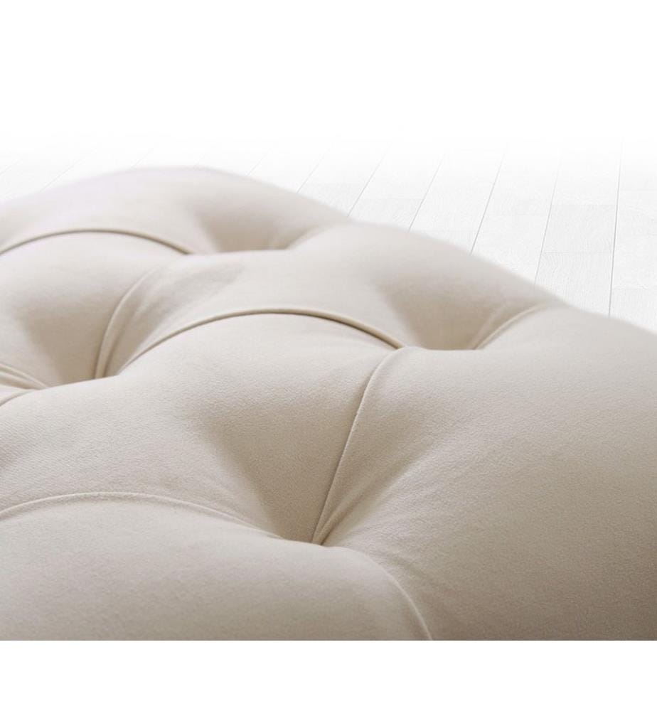 Pouf floreale - Crema