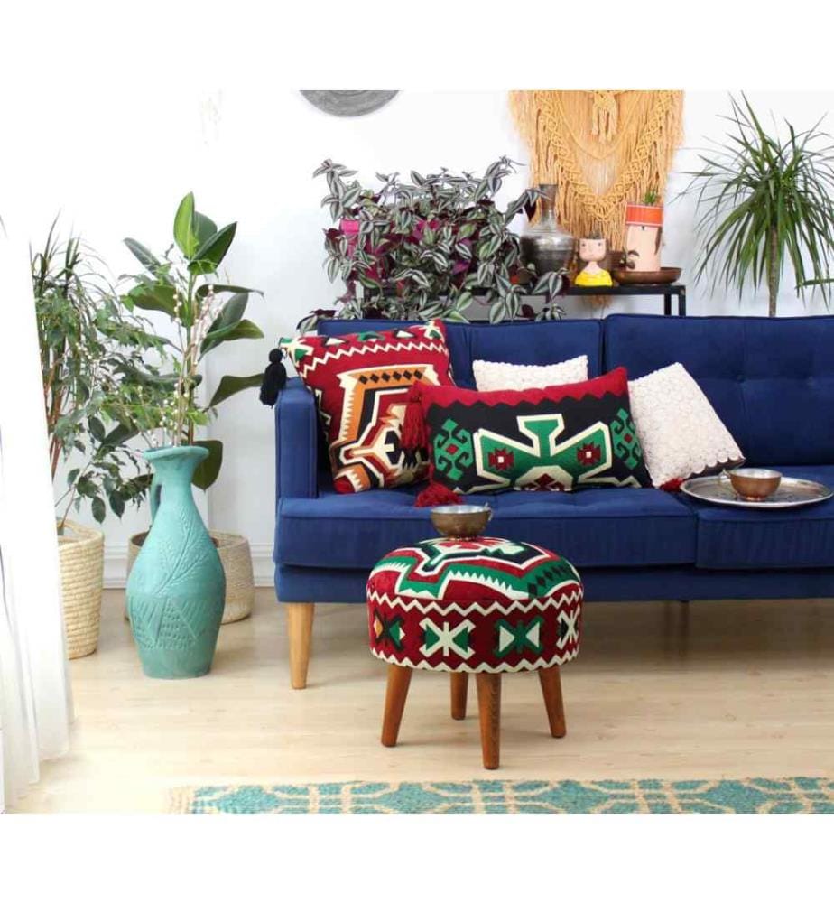 Hocker Melik - Mehrfarbig