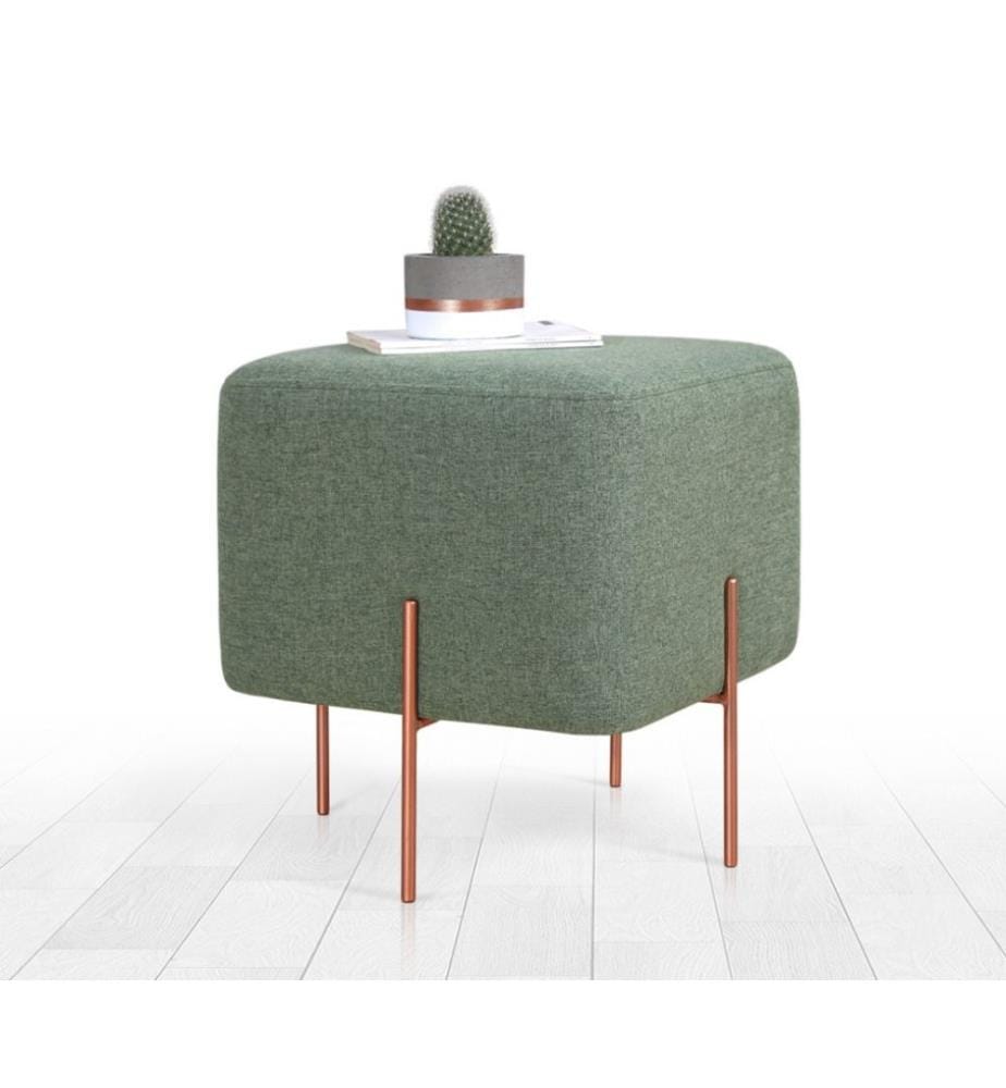 Pouf in rame - Verde
