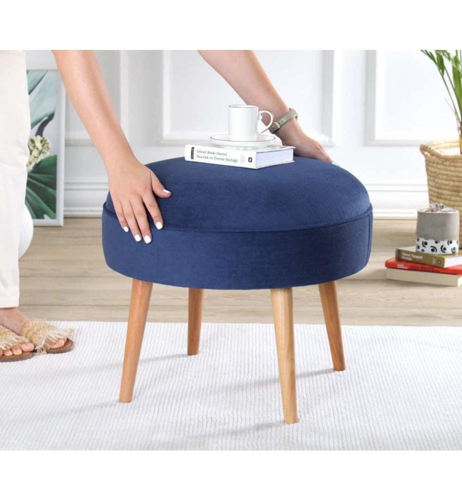 Pouf Romley - Blu scuro