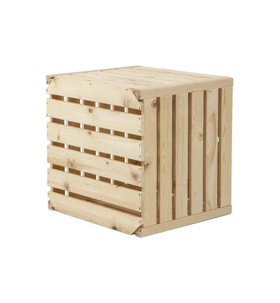 HOLZ ZOLLHAUS - Holzharasse A 35 x 35 cm, mit Tür schweizer Holz