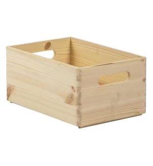 HOLZ ZOLLHAUS - Caisse de rangement Pin 20 x 14 x 30 cm, Brun