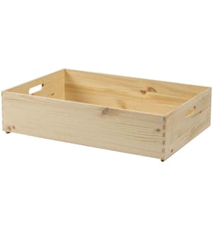 HOLZ ZOLLHAUS - Caisse de rangement Pin 40 x 14 x 60 cm, Brun