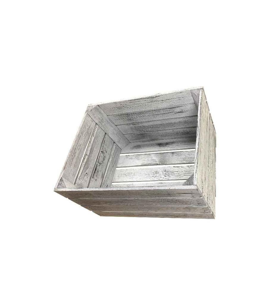 HOLZ ZOLLHAUS - Holzharasse Vintage Shabby Weiss 40 x 50 cm