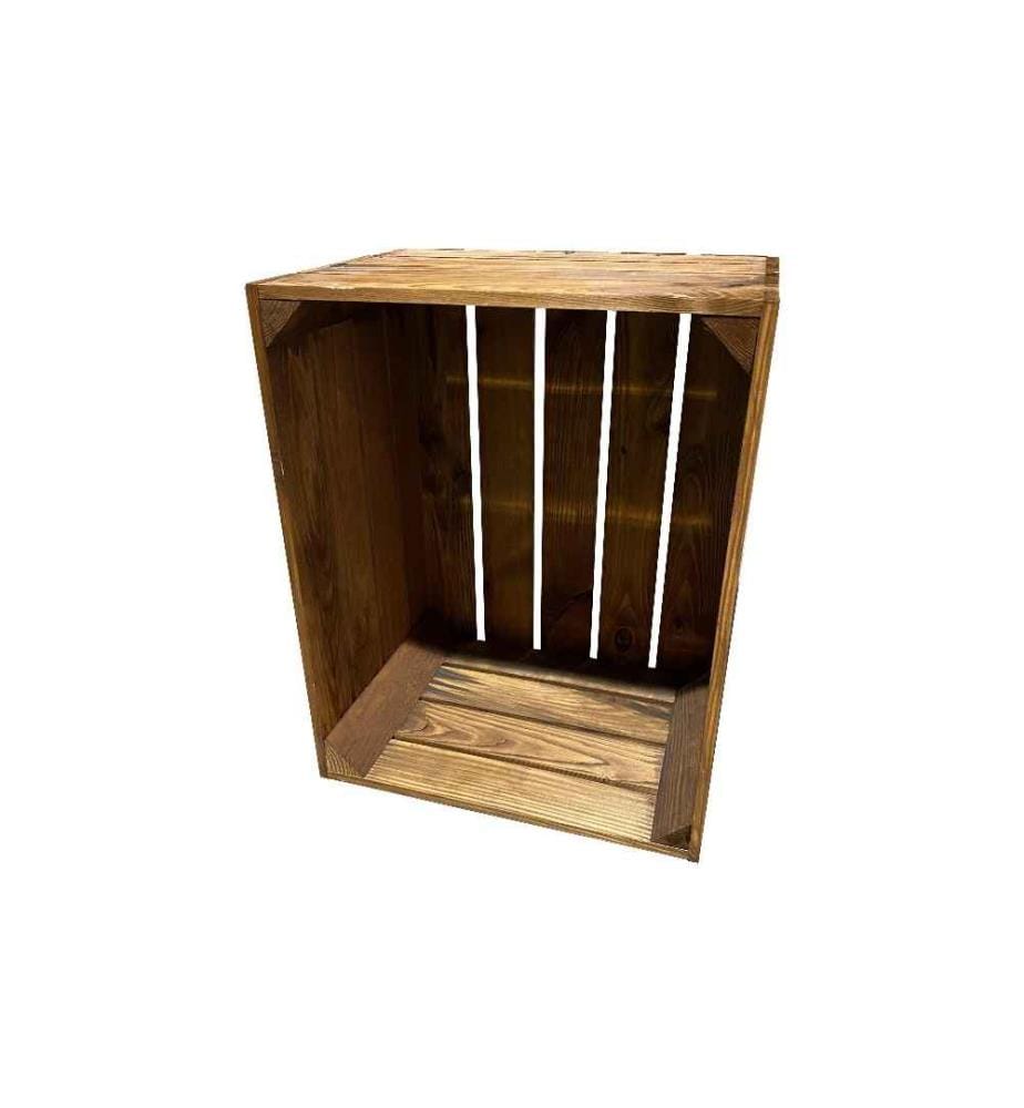 HOLZ ZOLLHAUS - Holzharasse Vintage Shabby Braun 40 x 50 cm
