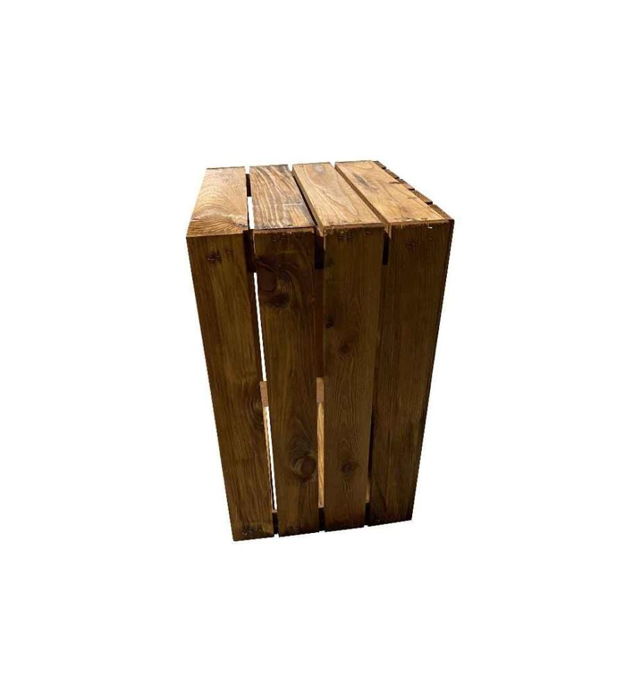 HOLZ ZOLLHAUS - Holzharasse Vintage Shabby Braun 40 x 50 cm