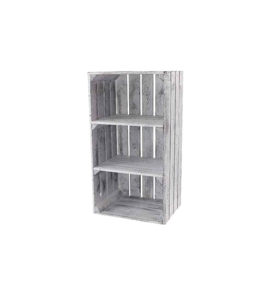 HOLZ ZOLLHAUS - Regal Vintage Shabby Weiss 40 x 75 cm