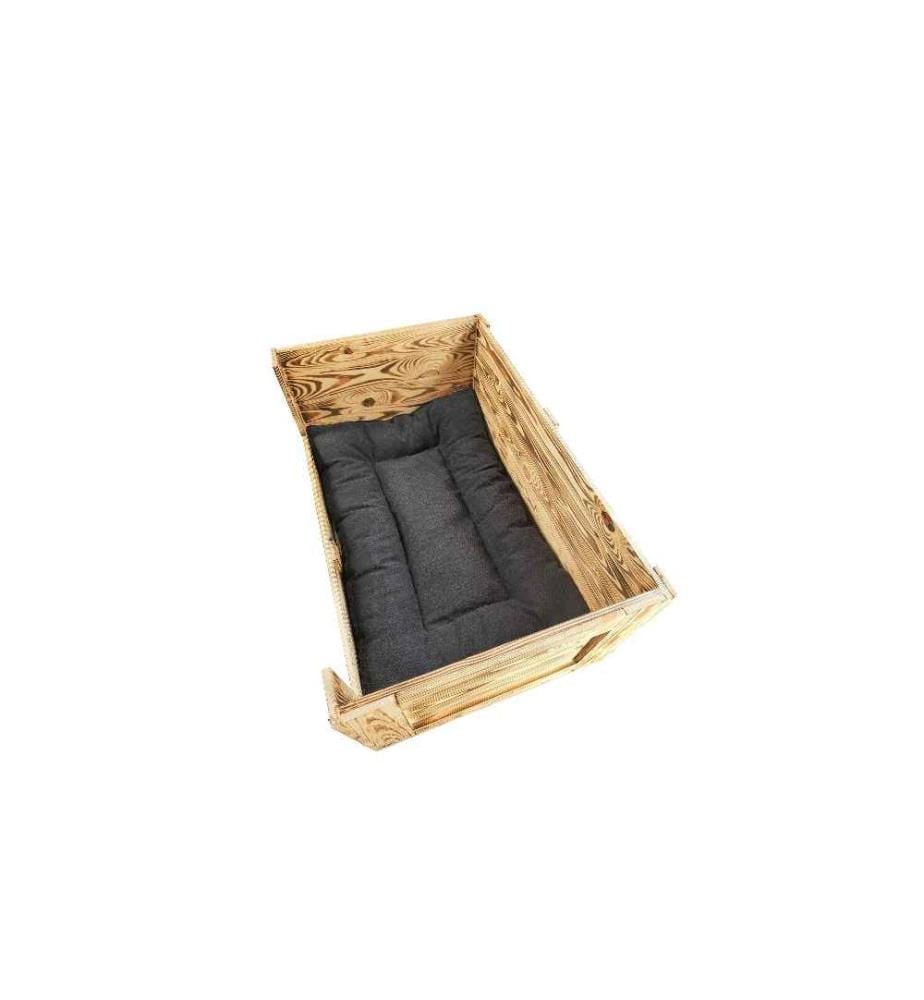 HOLZ ZOLLHAUS - Hunde-Sofa Vintage geflammt, 90 x 57 x 42 cm