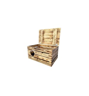 HOLZ ZOLLHAUS - Korbhöhle Vintage geflammt XXL, 59 x 40 x 32 cm