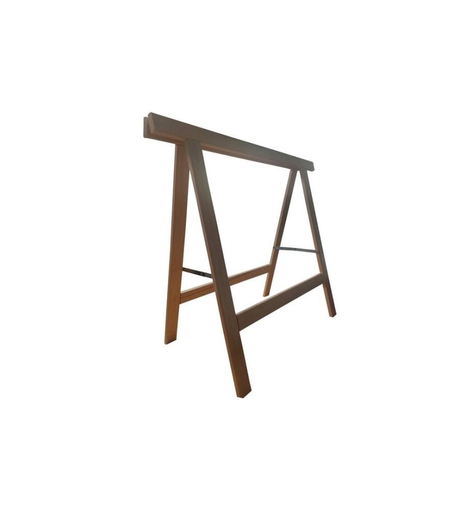HOLZ ZOLLHAUS - Échelle double en hêtre 90 x 80 cm, couleur Naturelle