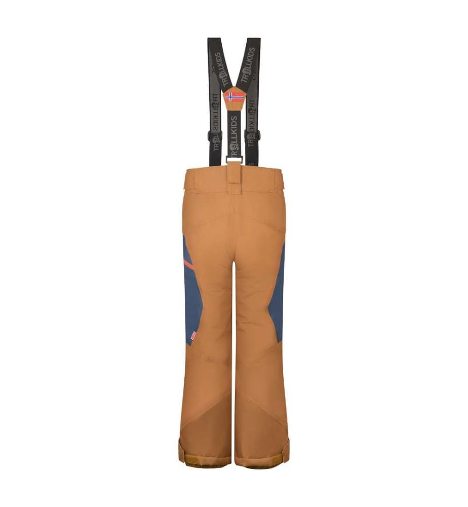 Pantaloni impermeabili da neve+sci - bronzo/blu mistico/arancio fuoco