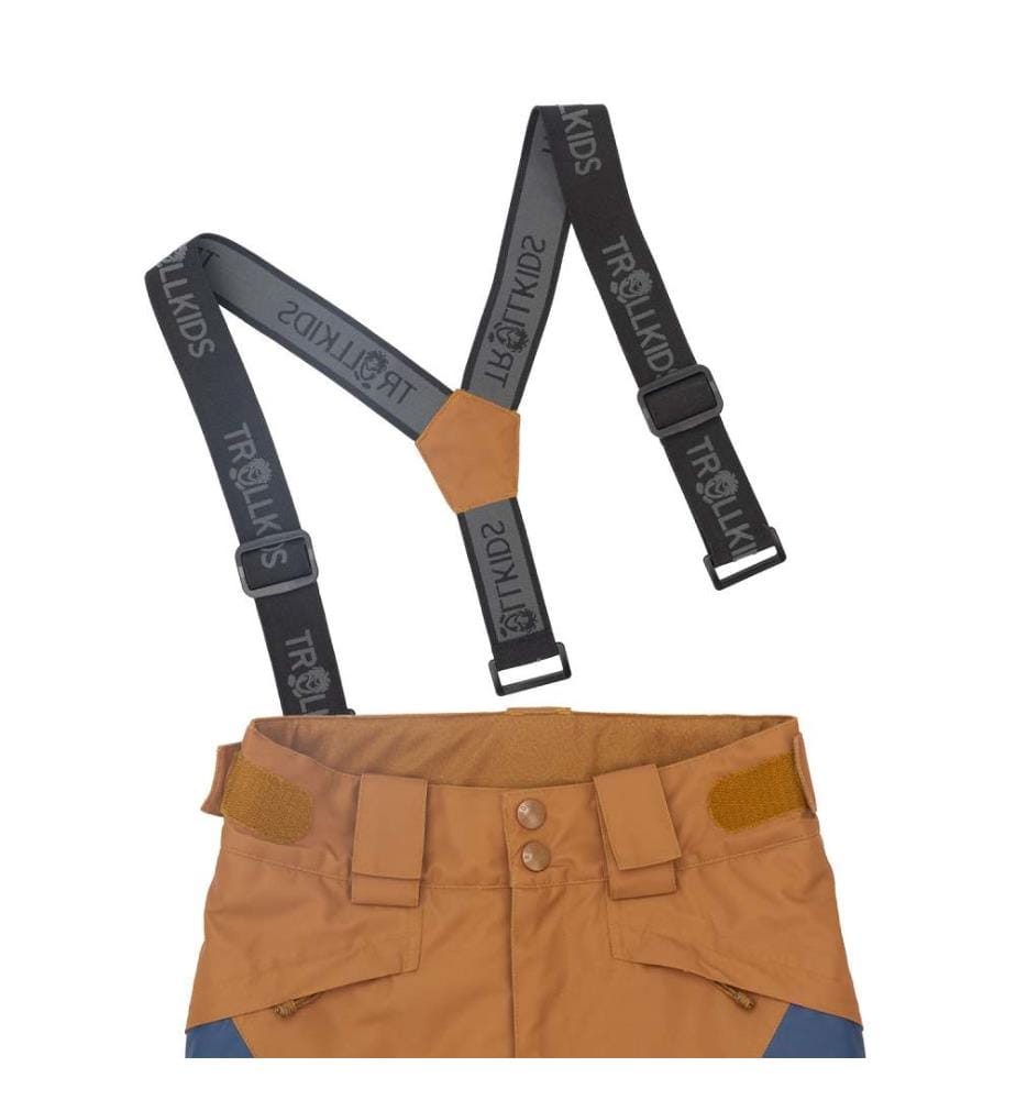 Pantaloni impermeabili da neve+sci - bronzo/blu mistico/arancio fuoco