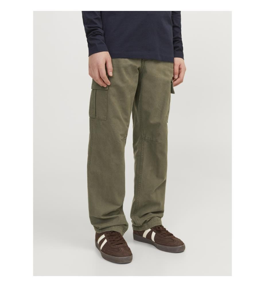 Kane Wide Leg Fit Cargo Pants - Olive Night