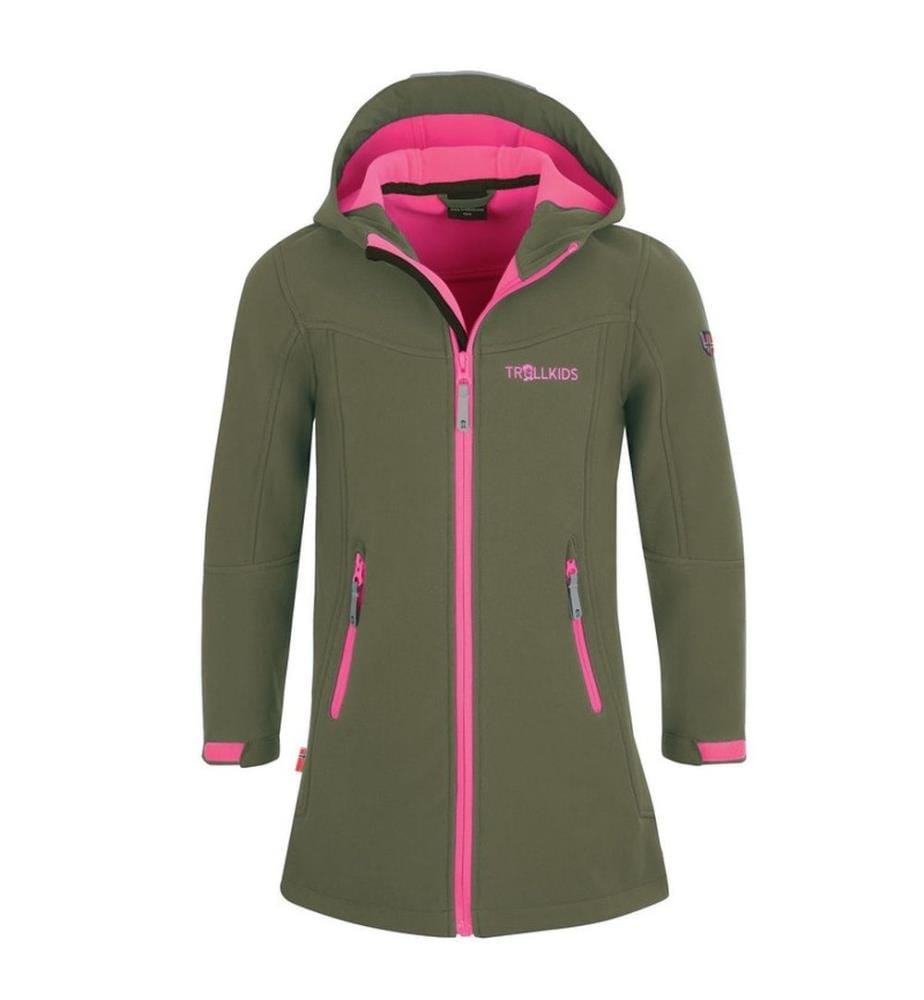 Lillesand Coat - Dusky Olive and Light Magenta