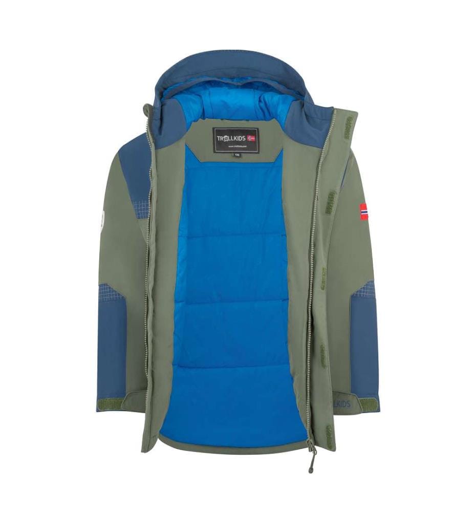 Wasserdichte, isolierte Jacke - Efeu/Mystikblau/Elektroblau