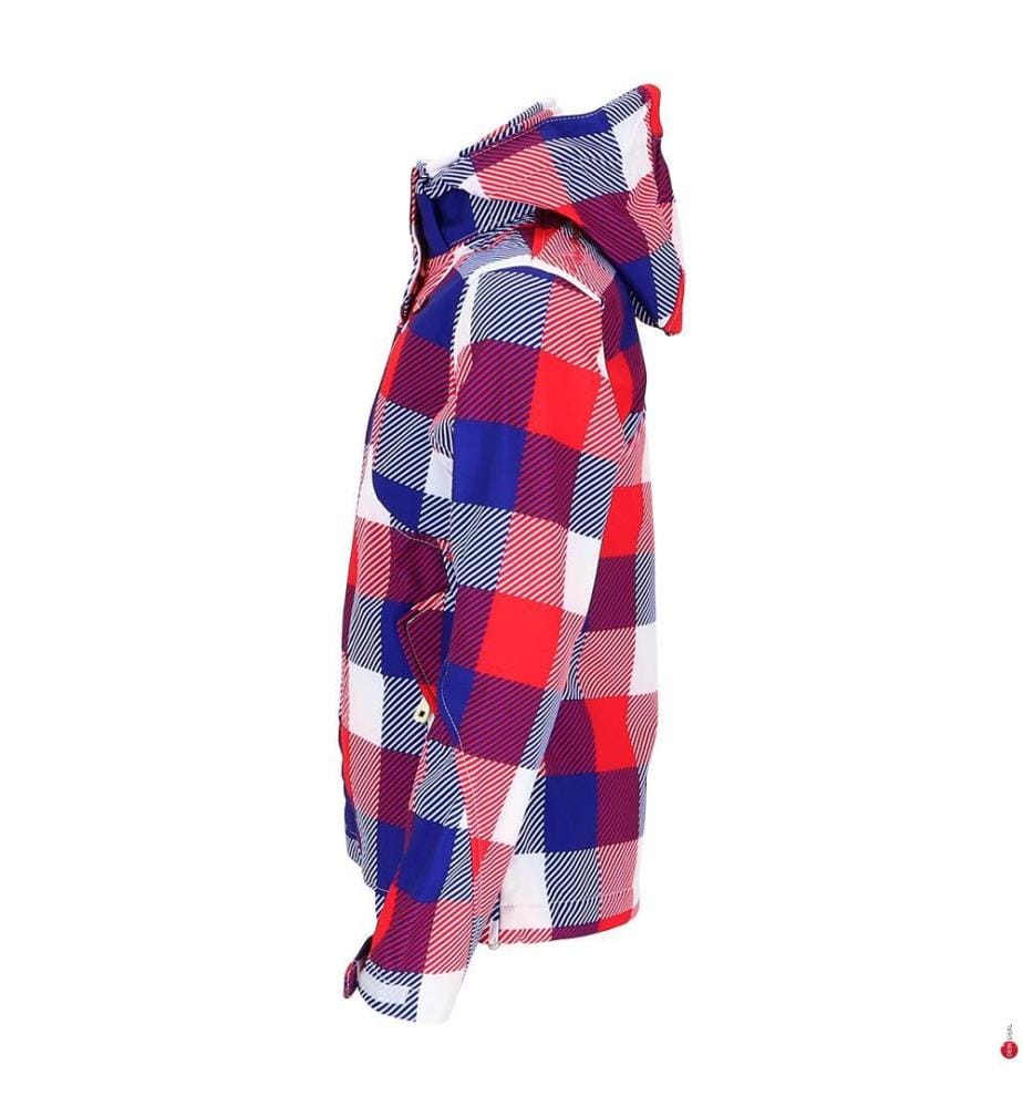 Gaveny Softshell Jacket - Red and Blue