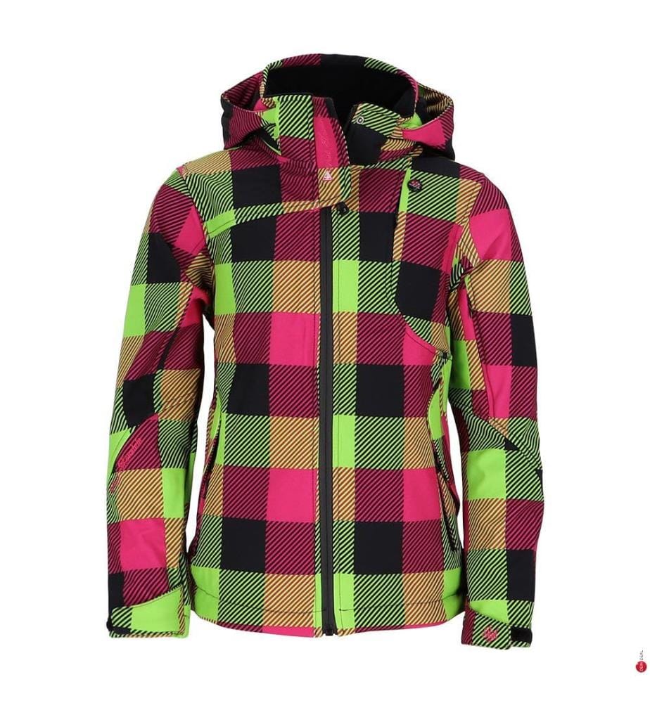 Giacca softshell Gaveny - Fushia e verde