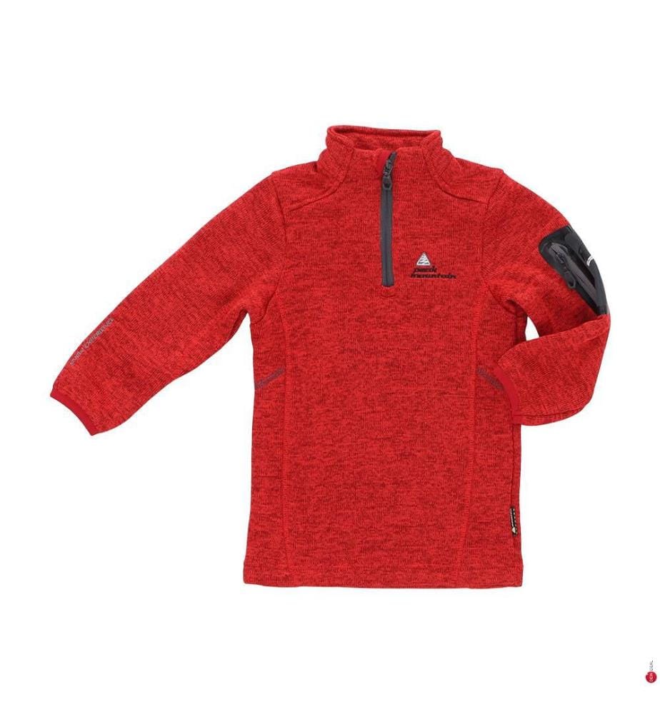 Fleece-Sweatshirt - Rot
