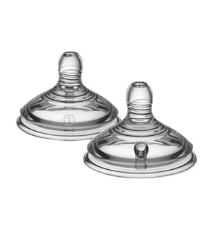 Set di 2 tettarelle a flusso lento - Trasparente