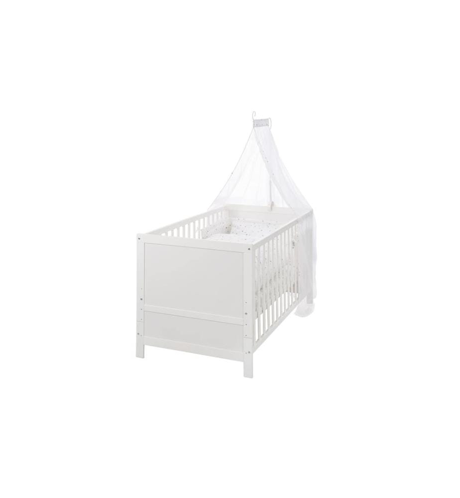 ROBA - Lit de bébé Set complet Magie des étoiles blanc 70 x 140 cm