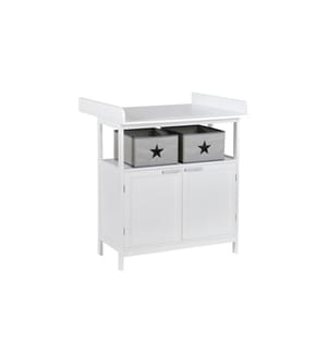 ROBA - Table à langer Hambourg avec porte d'armoire Blanc
