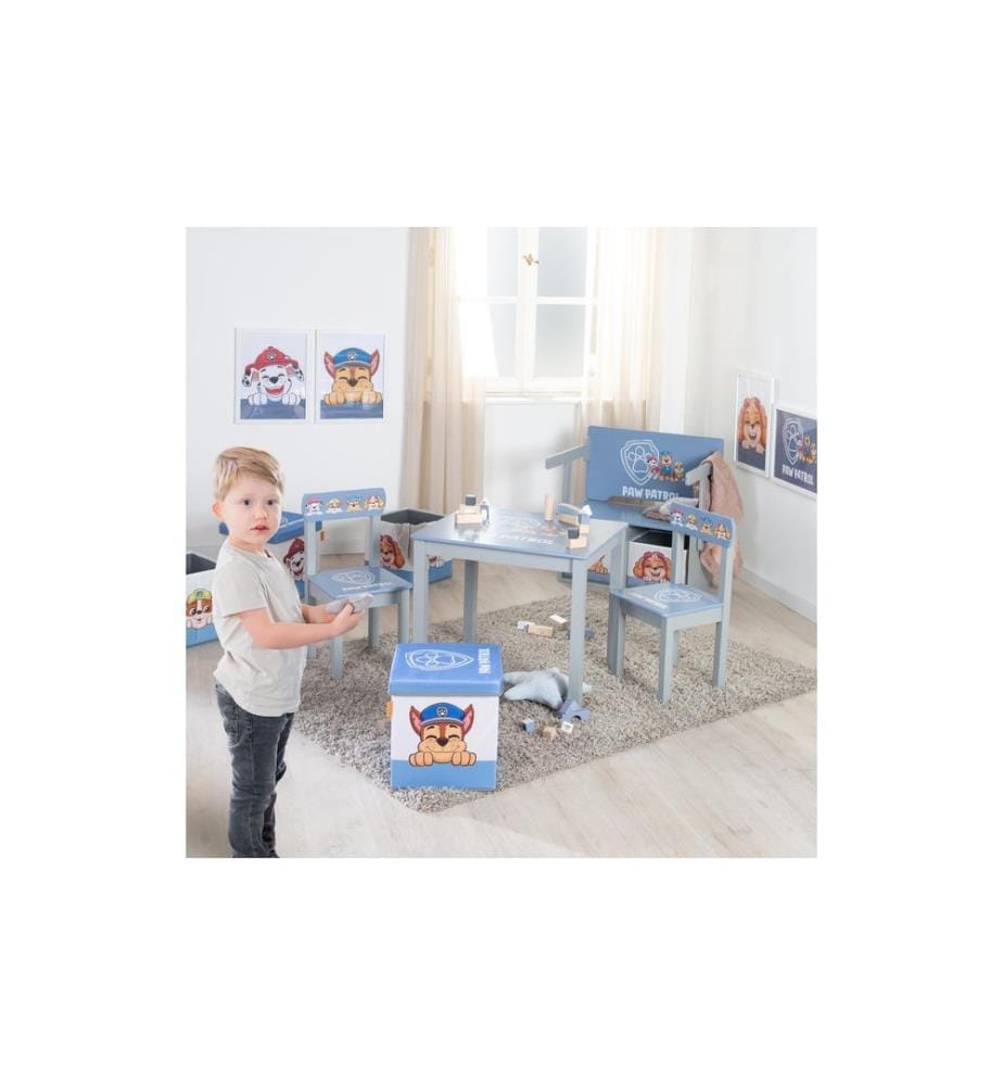 ROBA - Chaise pour enfants La pat patrouille Bleu; Gris