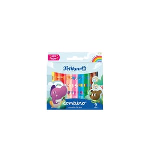 PELIKAN - Crayon feutre Combino 9 pièces, Multicolore