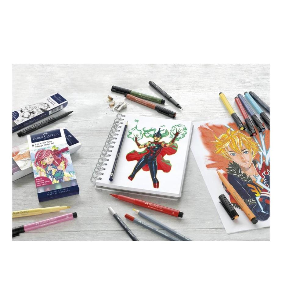 Faber-Castell Tuschestift Pitt Artist Pen Comic Illustration 15er Etui