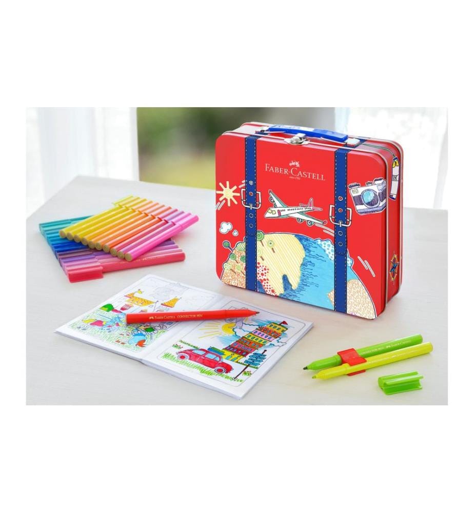 Faber-Castell Crayon feutre Connecteur Valise de voyage