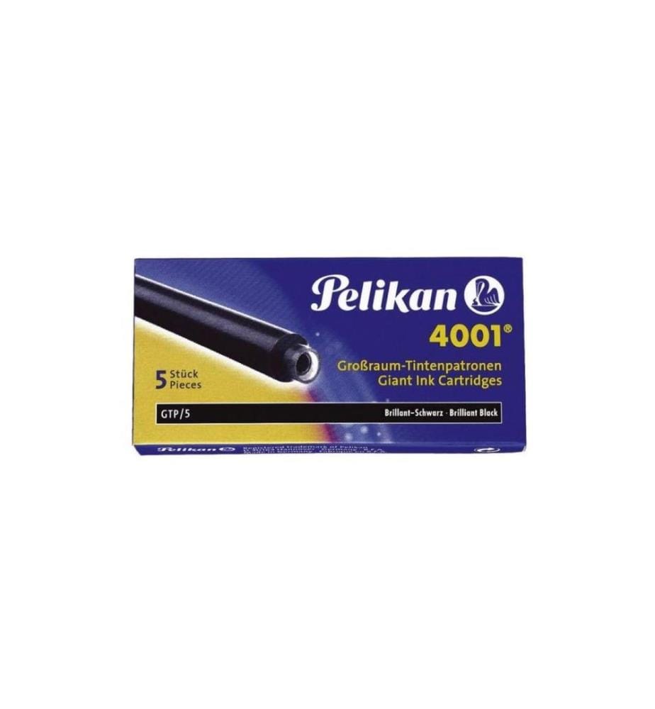 PELIKAN - Cartouche d'encre GTP/5 à grande capacité Noir, 5 pièces