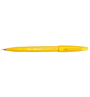 PENTEL - Crayon feutre Signe de la brosse 1 pièce, jaune
