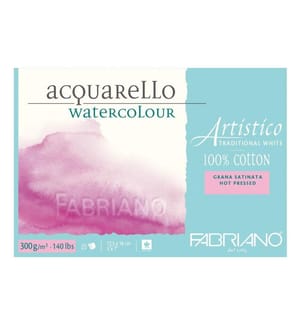 FABRIANO - Bloc aquarelle Artistico Trad.White 12.5 x 18 cm