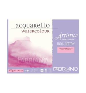 FABRIANO - Aquarellblock Artistico Extra White 23 x 30.5 cm