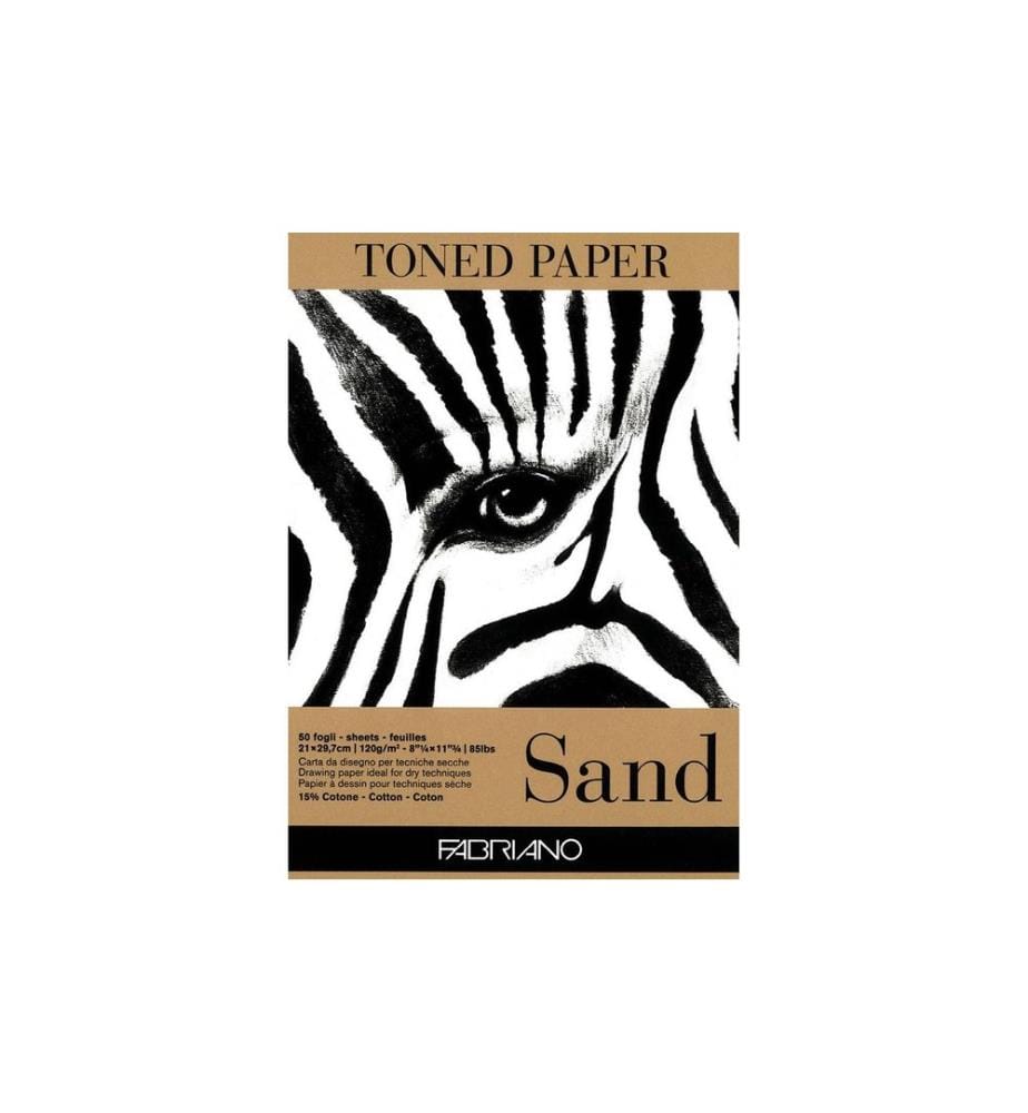 FABRIANO - Carnet de dessin Toned Sand A4, 50 feuilles